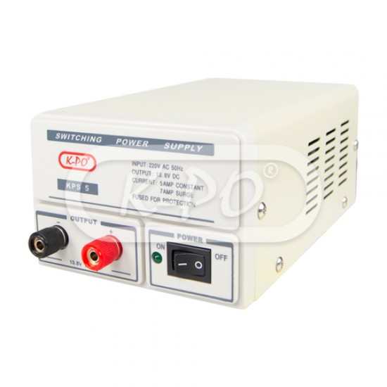 K-PO KPS-5 Impulsu barošanas bloks 220VAC/13.8VDC 5A/7A K-PO KPS-5 Impulsu barošanas bloks 220VAC/13.8VDC 5A/7A