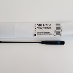 SRH-701 VHF/UHF portatīva super elastīga antena, SMA, L=19cm