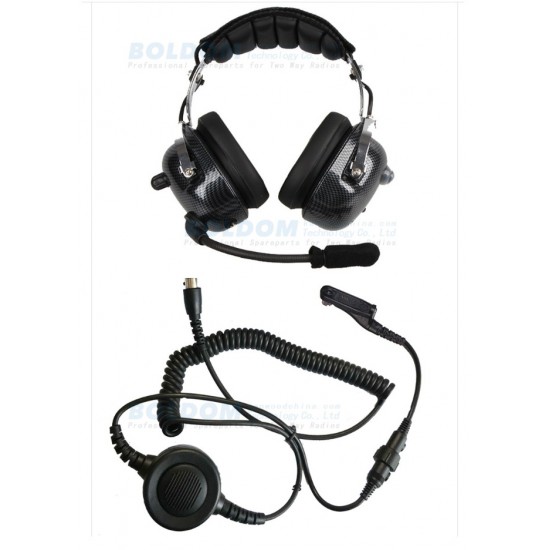 NC02R03B Prettrokšņa austiņas ar mikrofonu un PTT