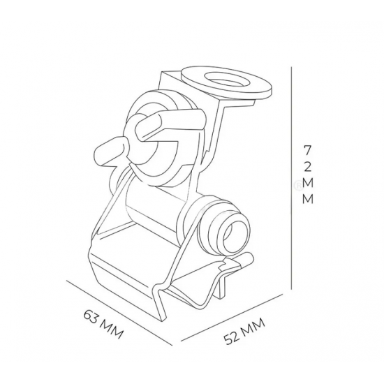 RB-300B antenas stiprinājums uz ūdensnotekas