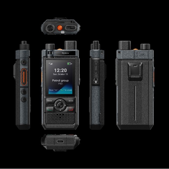Hytera P50 Pro PoC rācija, 4G LTE/WiFi, GPS, NFC, IP68
