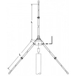 Sirio GPA 135-175 1/4 λ Ground Plane antena 135-175MHz L=96cm